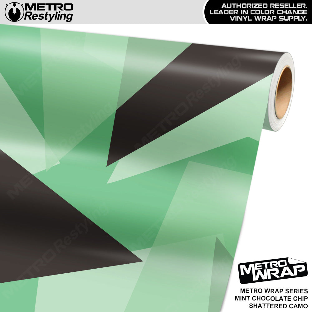 Metro Wrap Shattered Mint Chocolate Chip Camouflage Vinyl Film