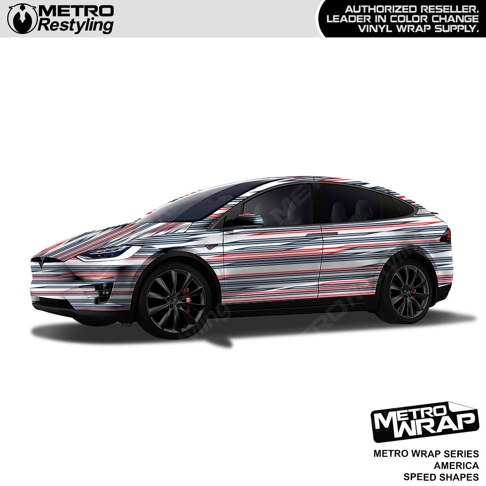 Metro Wrap Speed Shapes America Vinyl Film