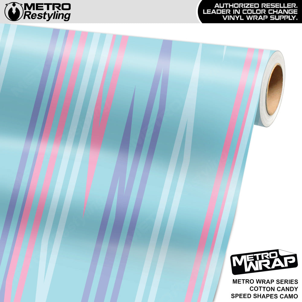 Metro Wrap Speed Shapes Cotton Candy Vinyl Film