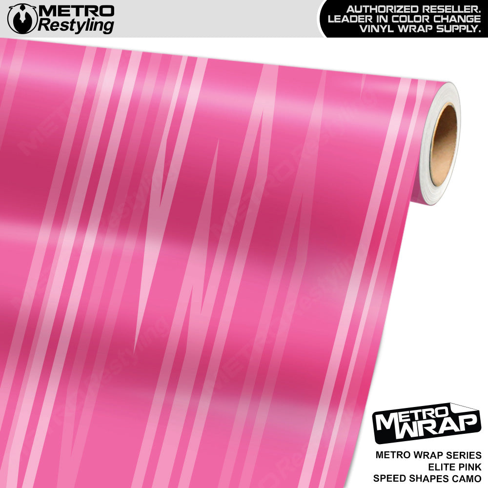 Metro Wrap Speed Shapes Elite Pink Vinyl Film