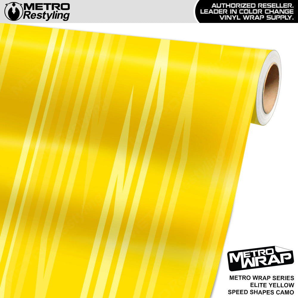 Metro Wrap Speed Shapes Elite Yellow Vinyl Film