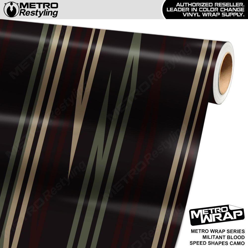 Metro Wrap Speed Shapes Militant Blood Vinyl Film