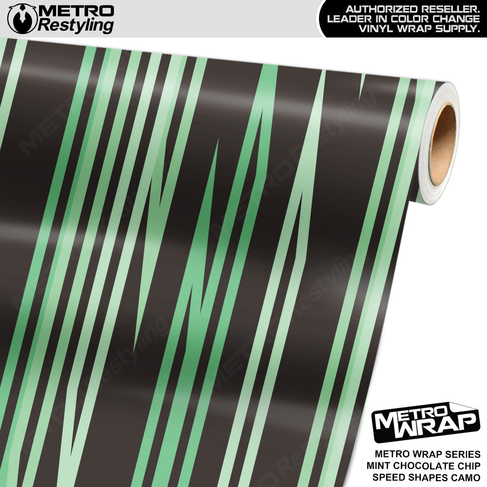 Metro Wrap Speed Shapes Mint Chocolate Chip Vinyl Film