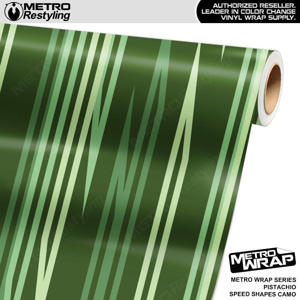 Metro Wrap Speed Shapes Pistachio Vinyl Film