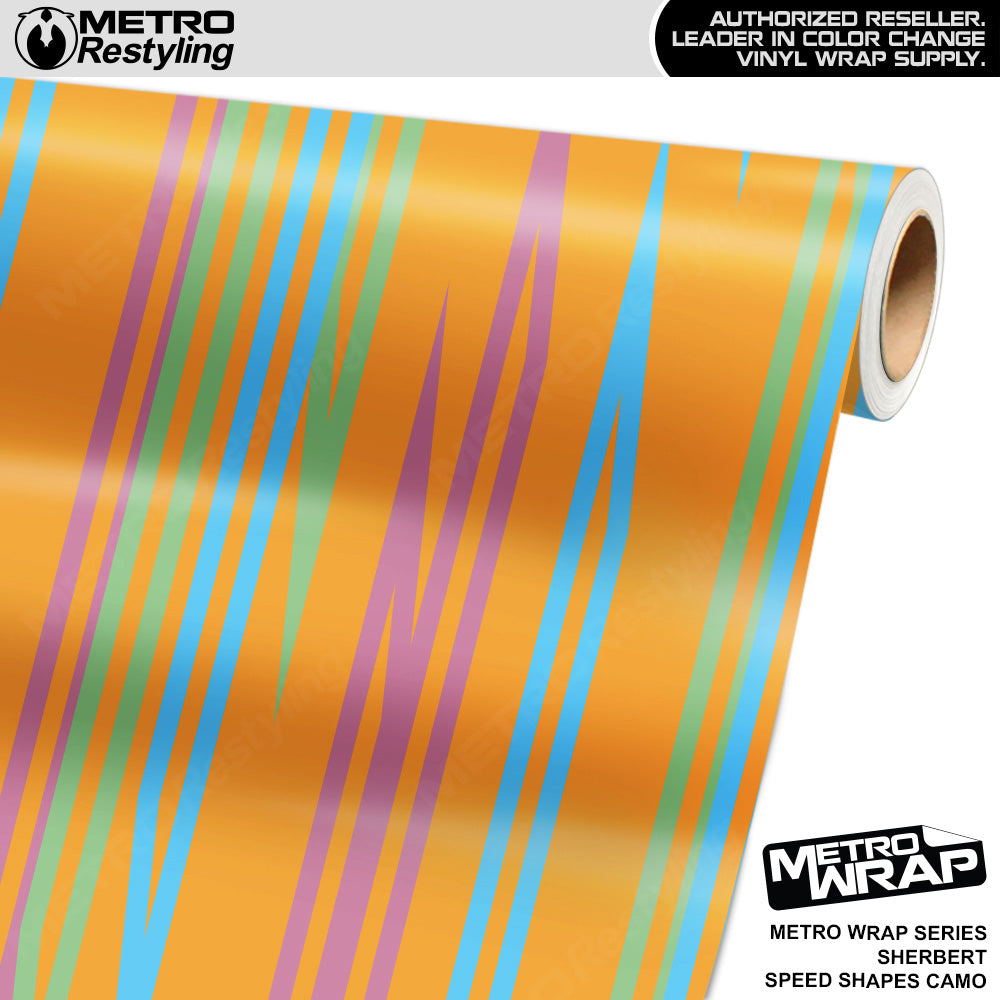 Metro Wrap Speed Shapes Sherbert Vinyl Film