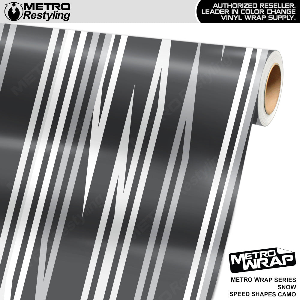 Metro Wrap Speed Shapes Snow Vinyl Film