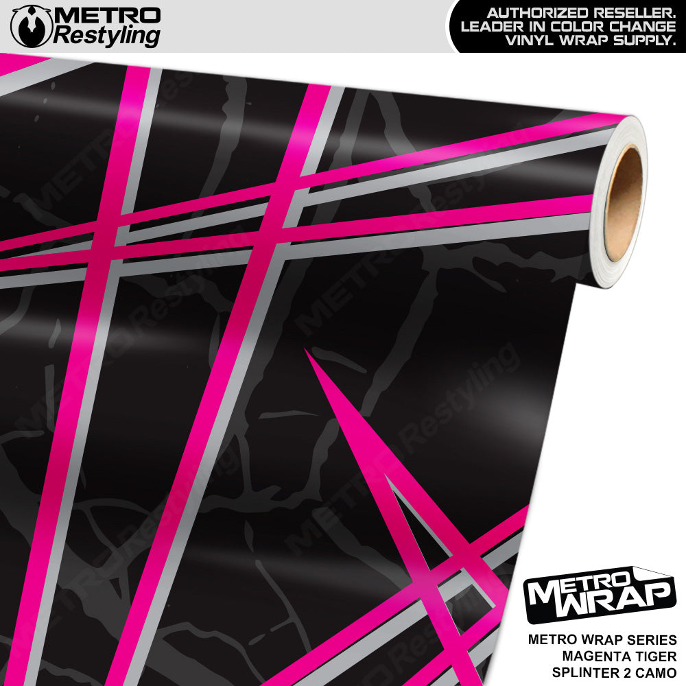 Metro Wrap Splinter 2 Magenta Tiger Camouflage Vinyl Film
