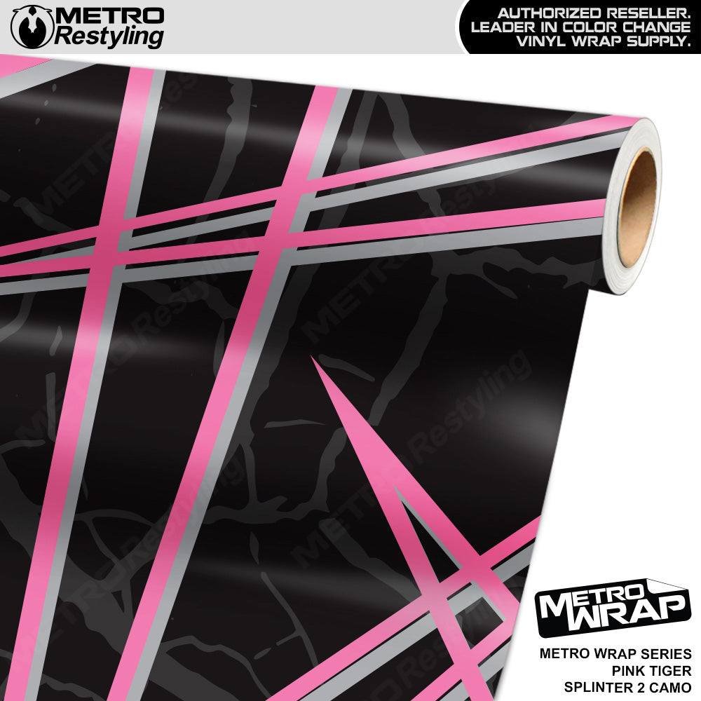 Metro Wrap Splinter 2 Pink Tiger Camouflage Vinyl Film