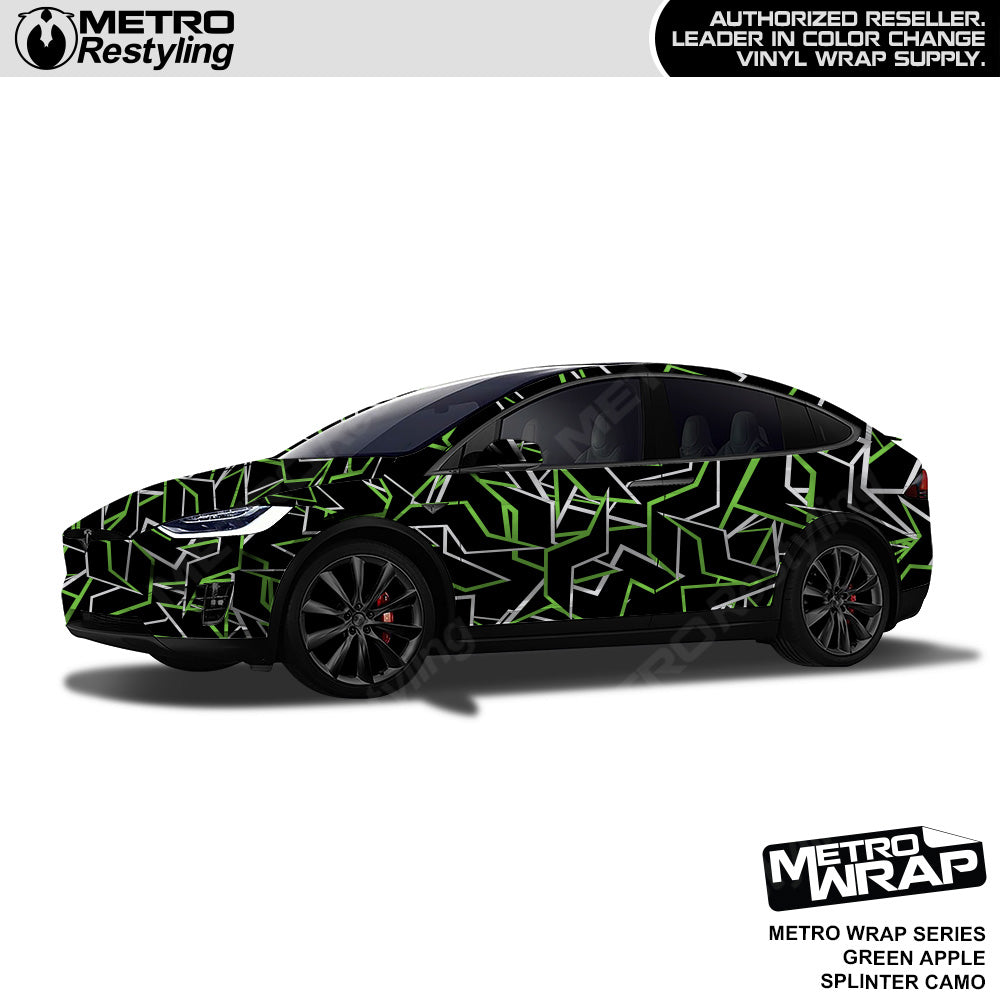 Metro Wrap Splinter Green Apple Camouflage Vinyl Film