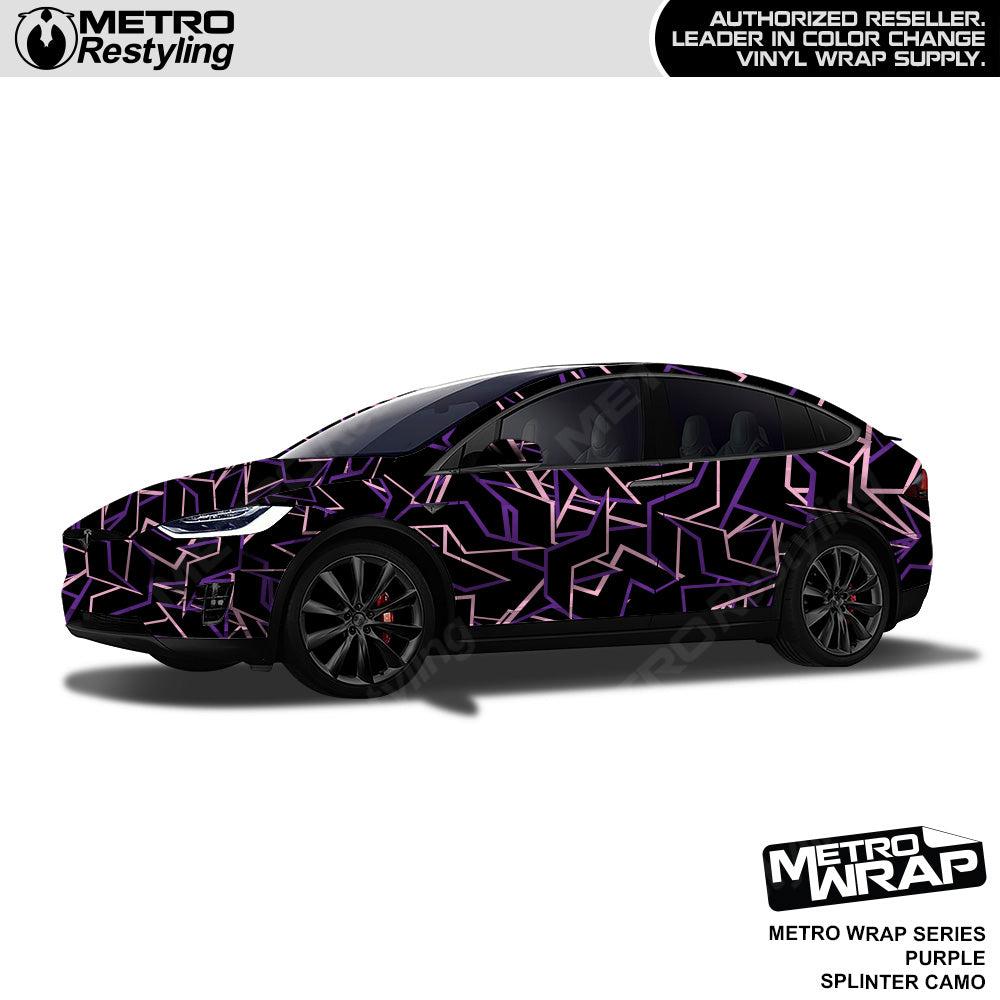 Metro Wrap Splinter Purple Camouflage Vinyl Film