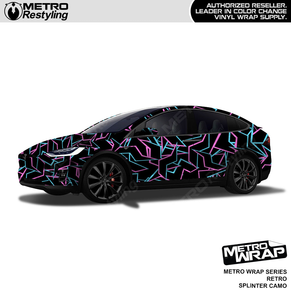 Metro Wrap Splinter Retro Camouflage Vinyl Film