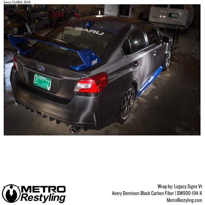 Avery Dennison SW900 Black Carbon Fiber