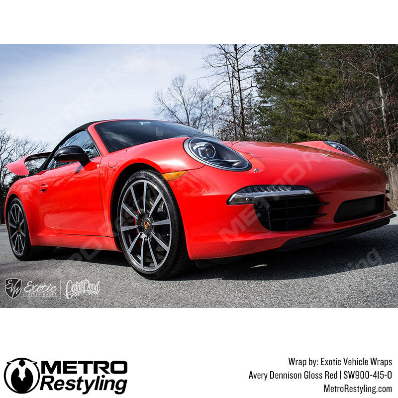 Gloss Red Porsche