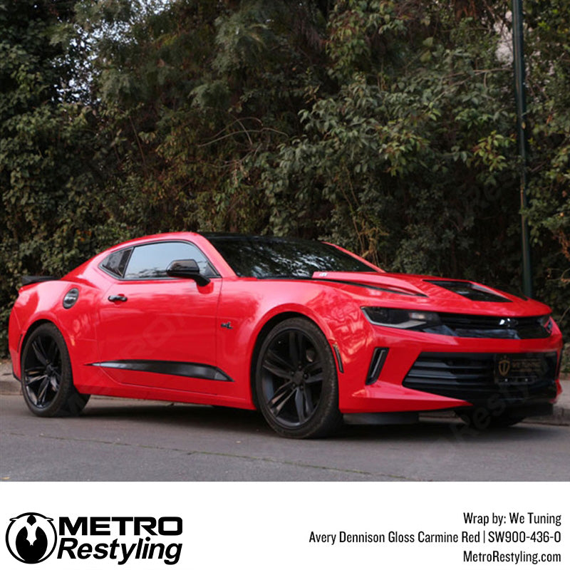 Gloss Carmine Red chevy wrap