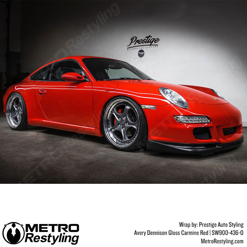 Gloss Carmine Red Porsche