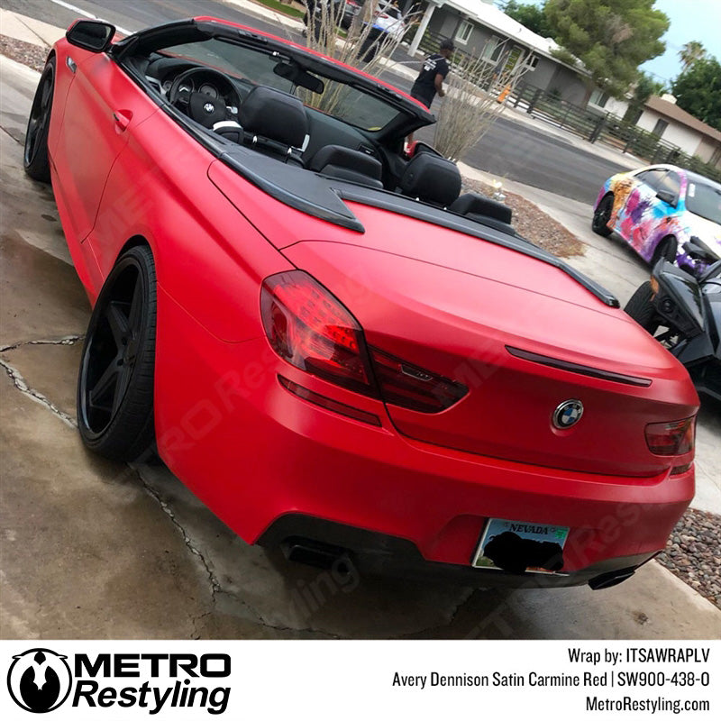 Satin Carmine Red BMW