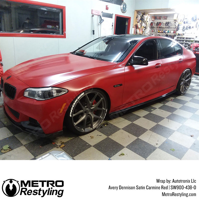 Satin Carmine Red BMW