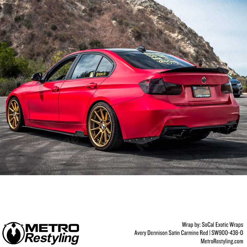 Satin Carmine Red BMW