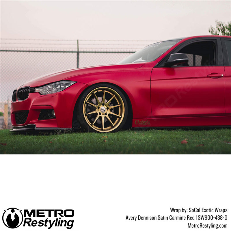 Satin Carmine Red BMW