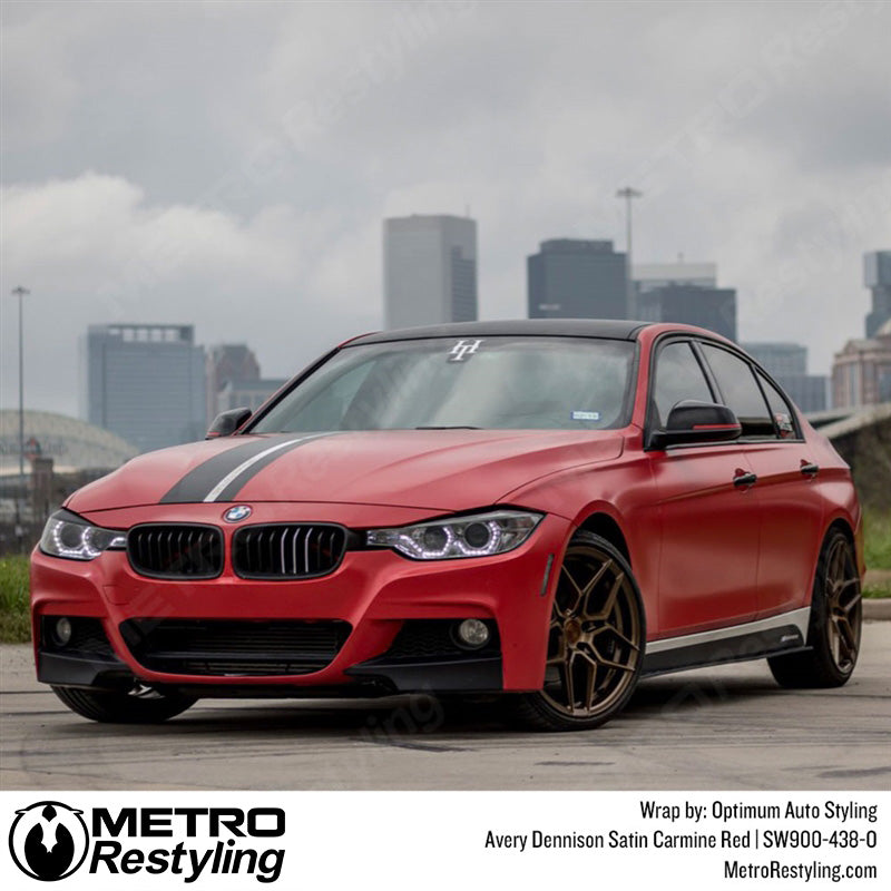 Satin Carmine Red BMW