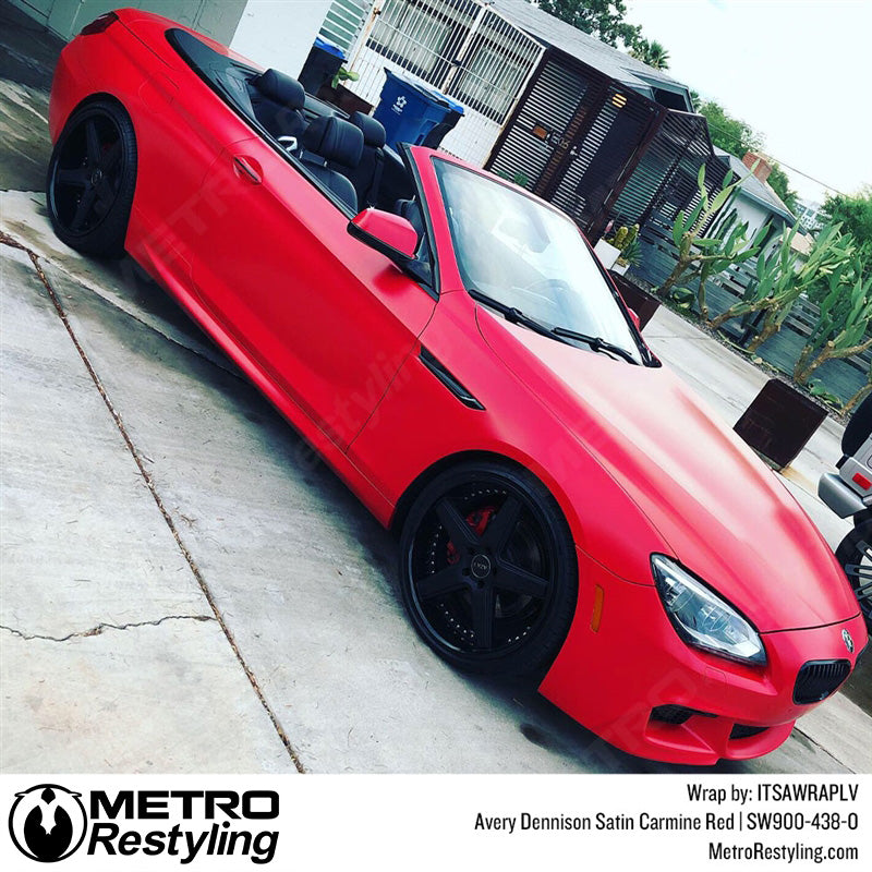 Satin Carmine Red BMW