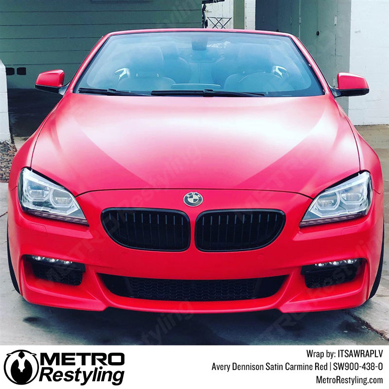 Satin Carmine Red BMW