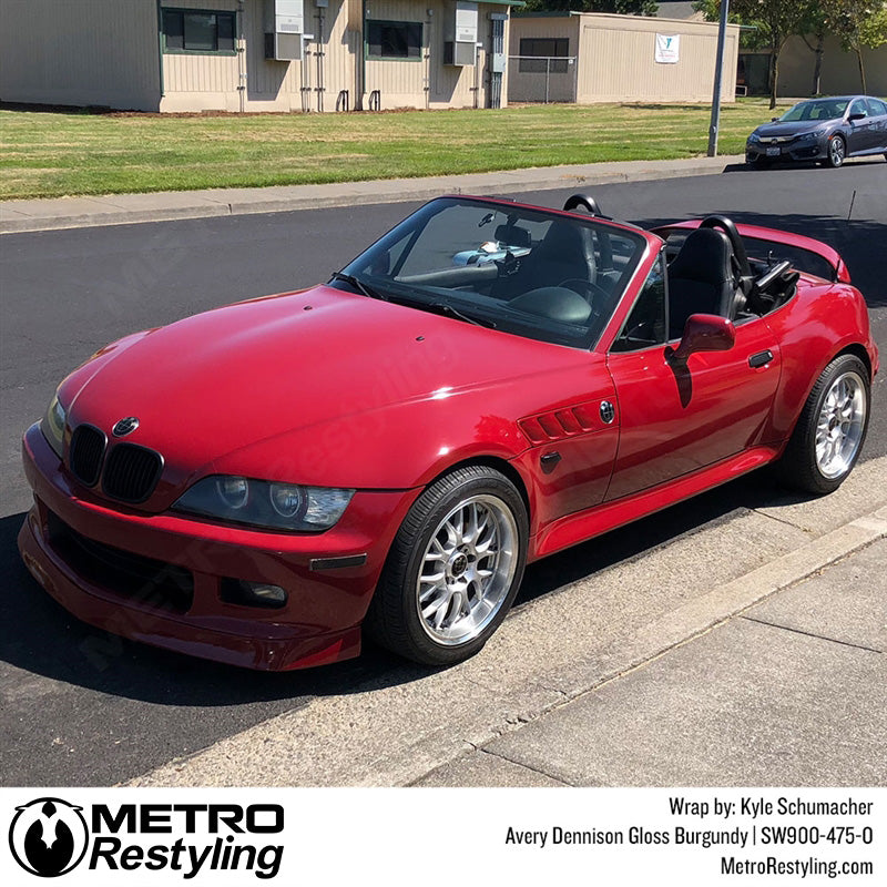 Avery Dennison SW900 Gloss Burgundy Vinyl Wrap | SW900-475-O