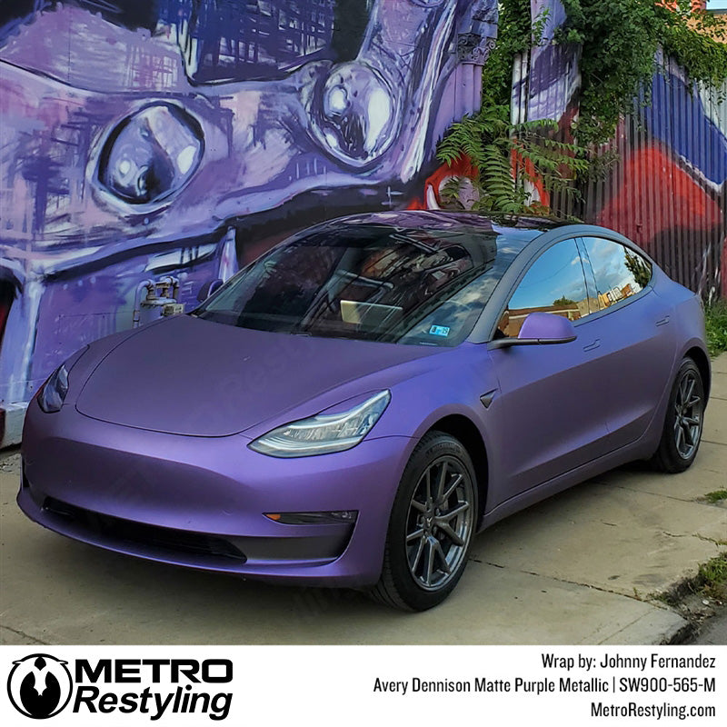 Matte Purple Metallic Tesla