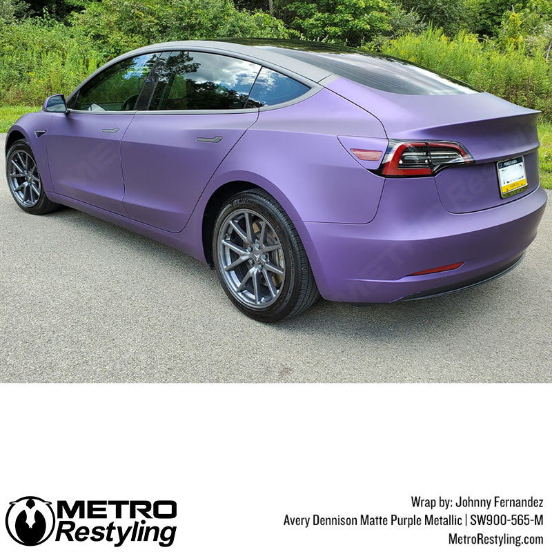 Matte Purple Metallic Tesla