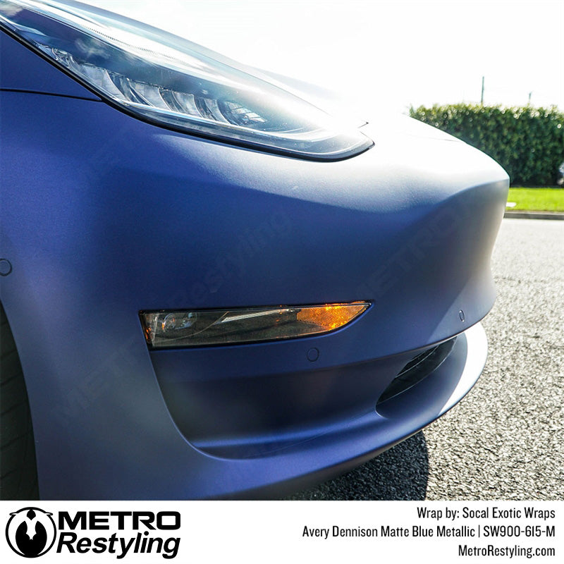 Matte Blue Metallic Tesla