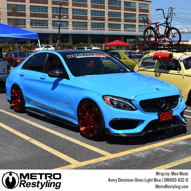 Gloss Light Blue Benz