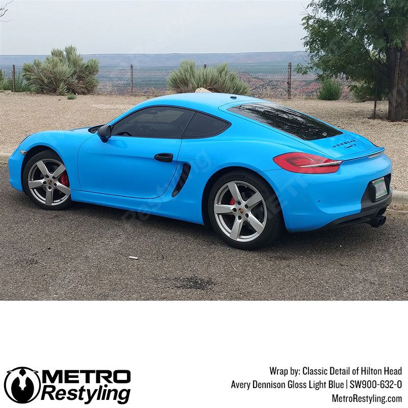 Gloss Light Blue Porsche