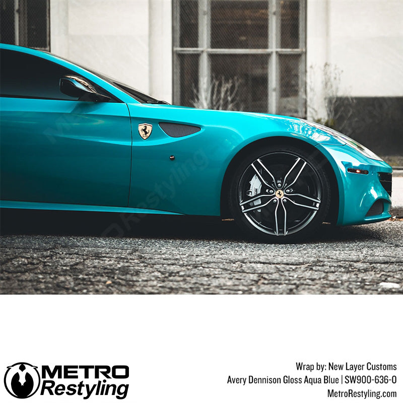 Avery Dennison SW900 Gloss Aqua Blue