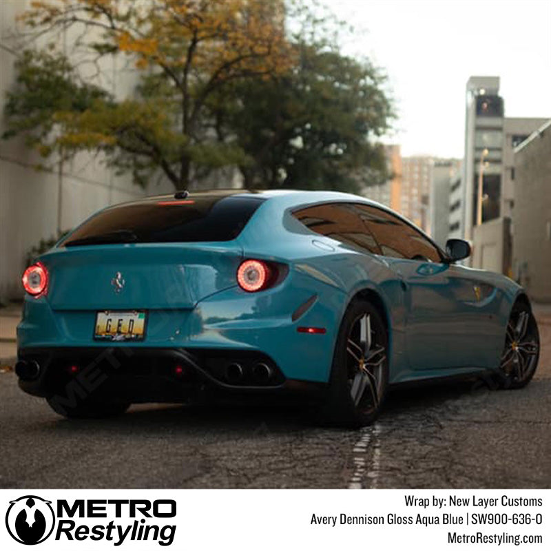 Avery Dennison SW900 Gloss Aqua Blue