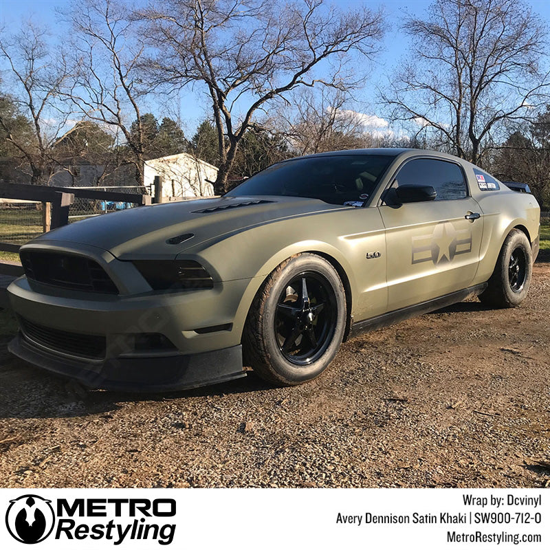 Satin Khaki Green Mustang