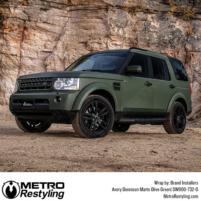 Matte Olive Green Land Rover