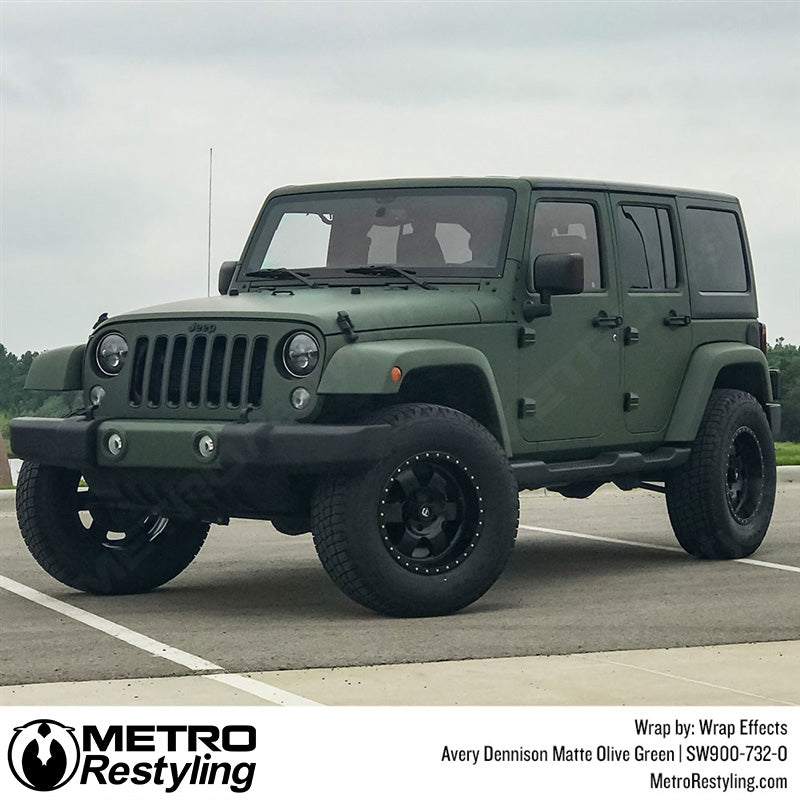 Matte Olive Green Jeep