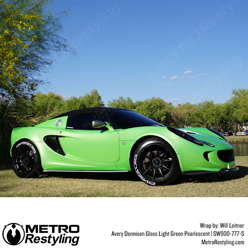 Avery Dennison SW900 Gloss Light Green Pearlescent Vinyl Wrap | SW900-777-S