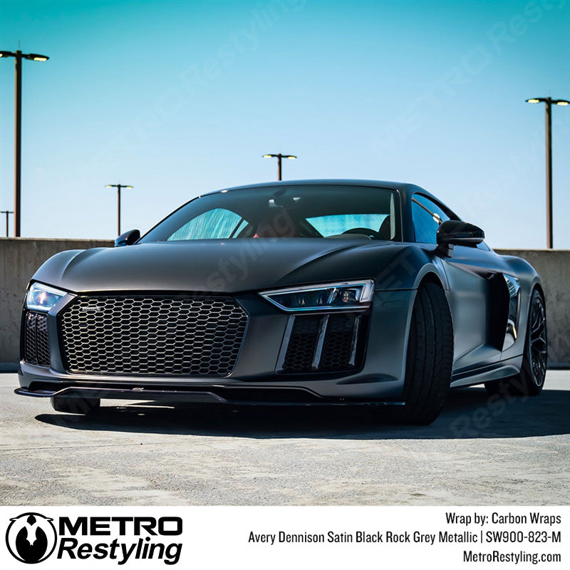 Satin Black Rock Gray Metallic Audi