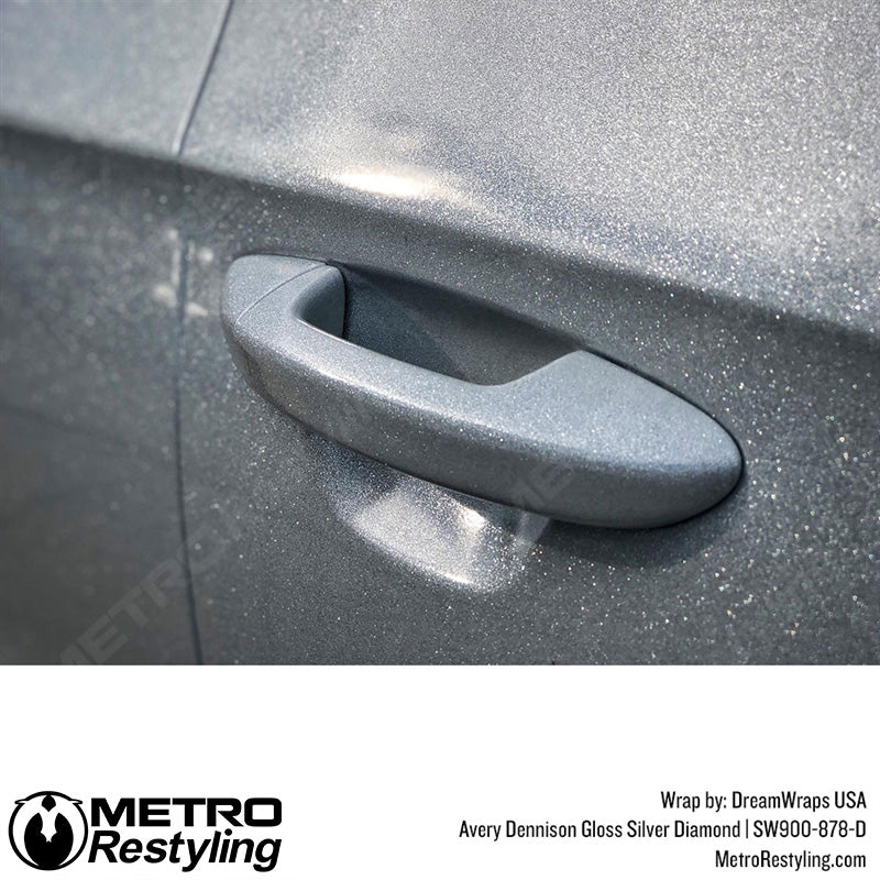 Avery Dennison SW900 Gloss Silver Diamond door handle
