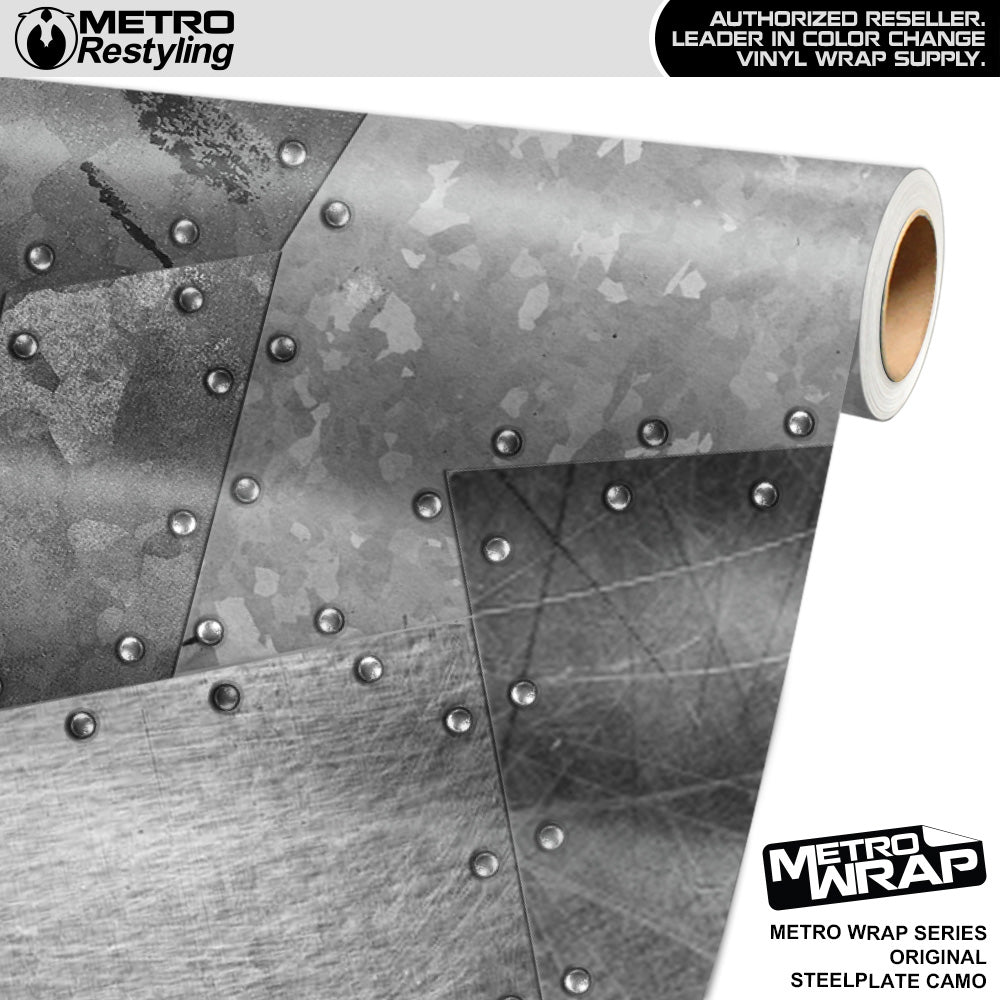 Metro Wrap Steel Plate Original Vinyl Film