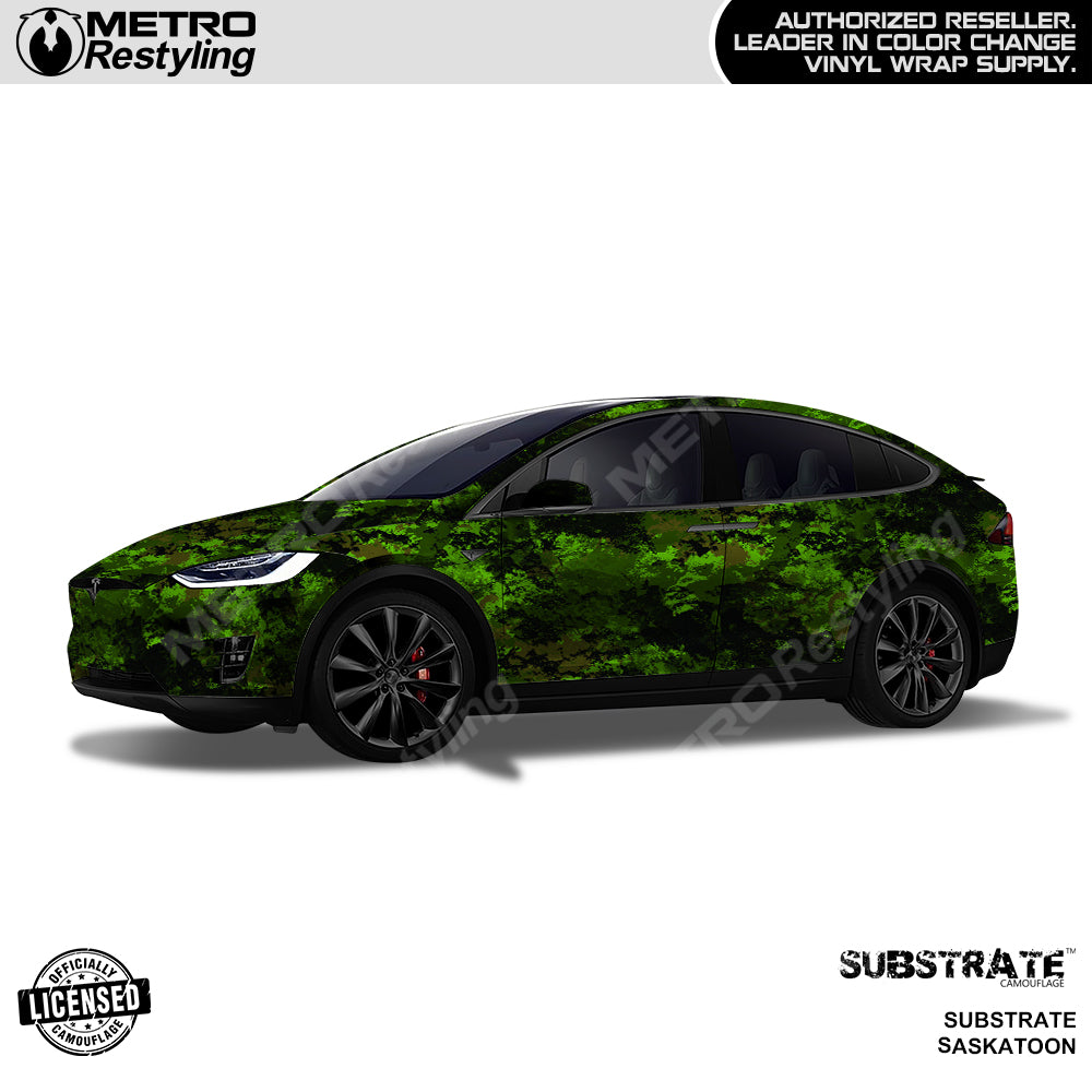 Substrate Saskatoon Camouflage Car Wrap