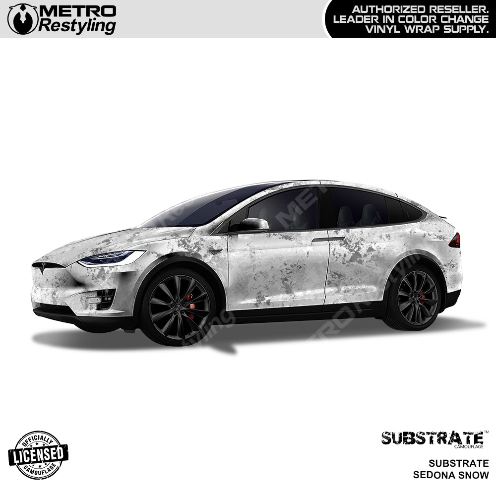 Substrate Sedona Snow Camo Car Wrap