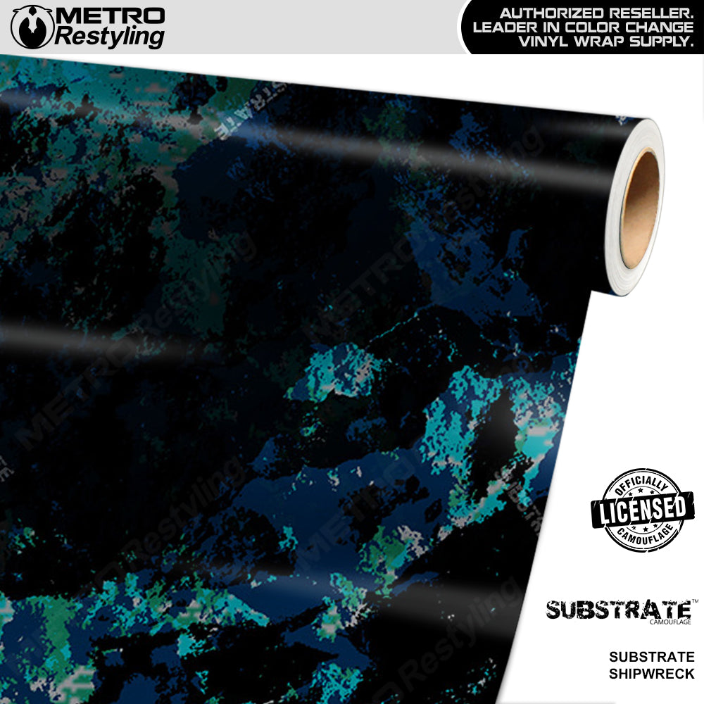 Substrate Shipwreck Camouflage Vinyl Wrap