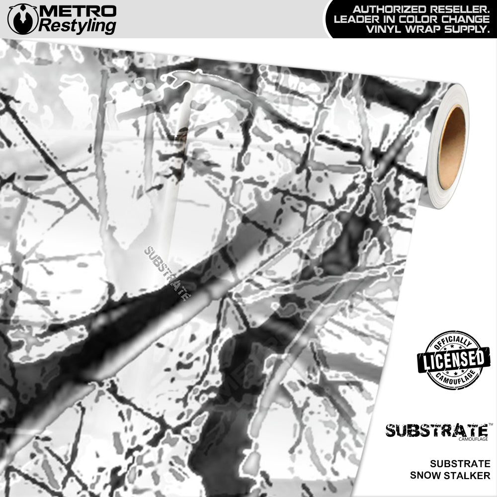 Substrate Snow Stalker Camouflage Vinyl Wrap