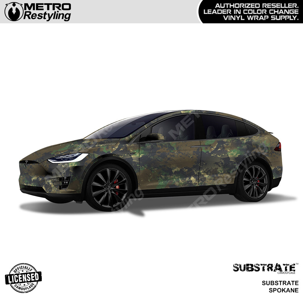 Substrate Spokane Camouflage Vinyl Wrap Film