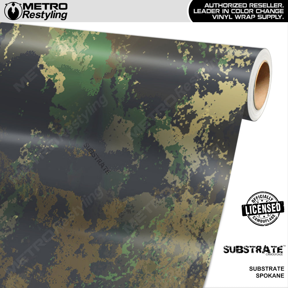 Substrate Spokane Camouflage Vinyl Wrap Film