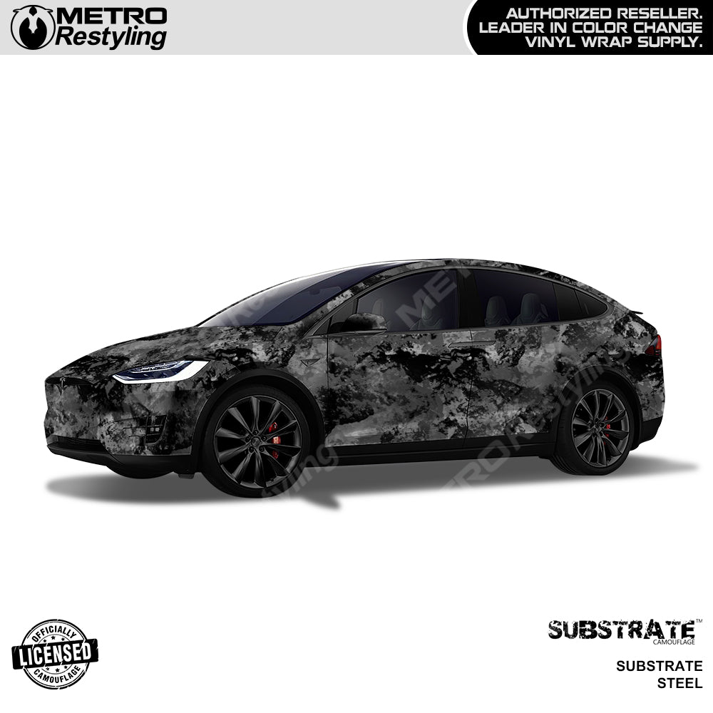 Substrate Steel Camo Car Wrap