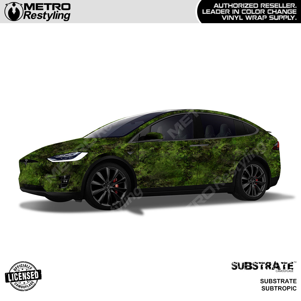 Substrate Subtropic Camo Car Wrap