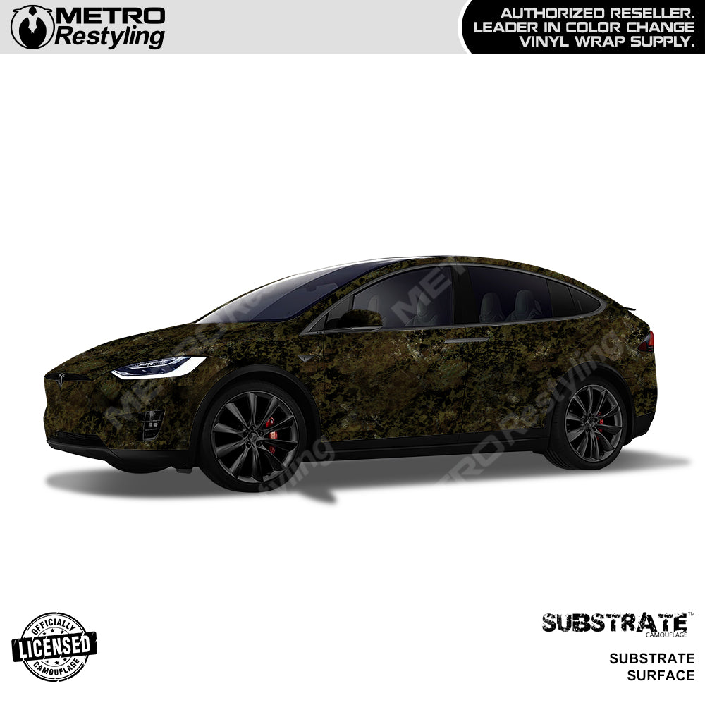 Substrate Surface Camo Car Wrap